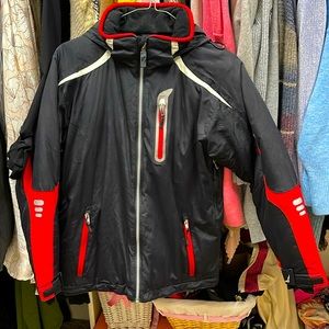 Ski jacket boys size juniors 14 looks new only wore 5 days from that trip.